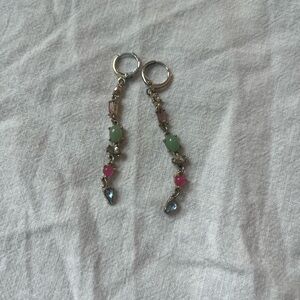 Elegant Multi-Color Dangle Earrings